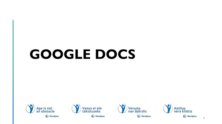 Introduction to Google Docs