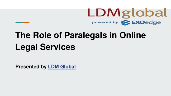 The Role of Paralegals in Online Legal Services
