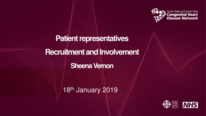 Patient Representatives Recruitment and Involvement Overview