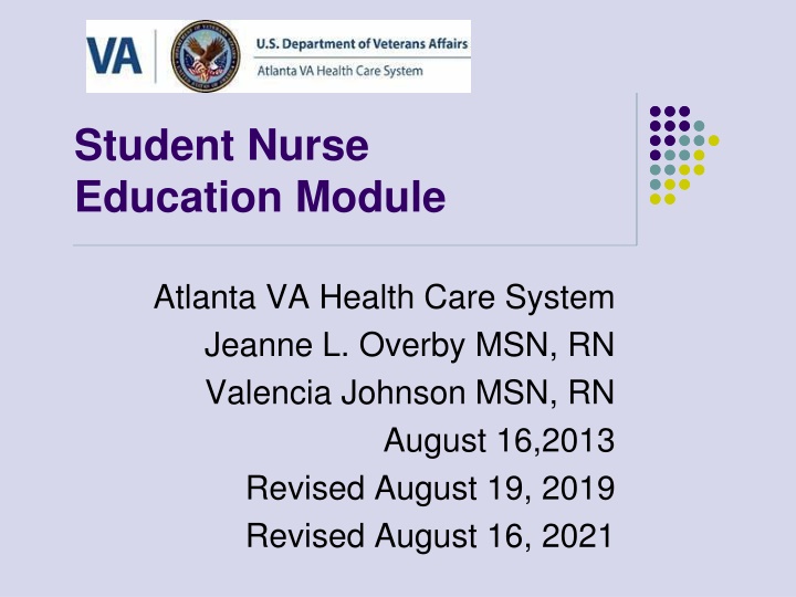 Student Nurse Education Module Atlanta VA Health Care System