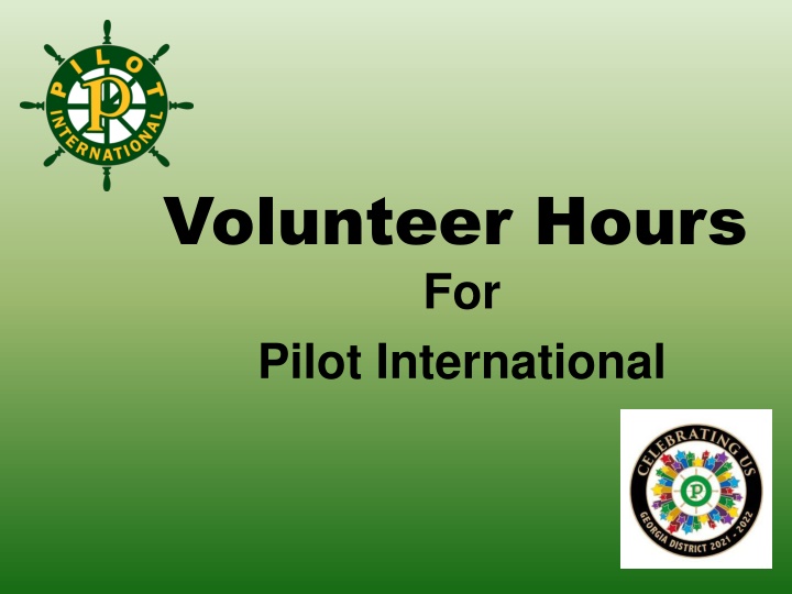 Volunteer Hours Reporting