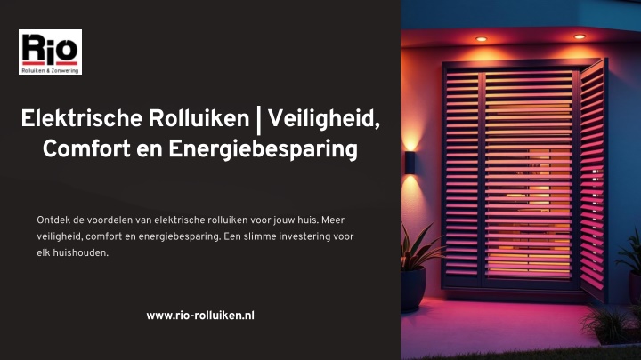 elektrische rolluiken veiligheid comfort n.w