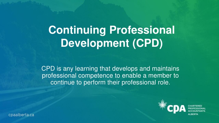 Professional Development Activities and CPD Guidelines