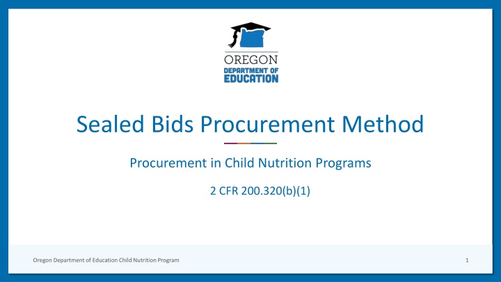 Sealed Bids Procurement Method