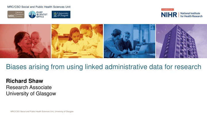 Biases arising from using linked administrative data for research