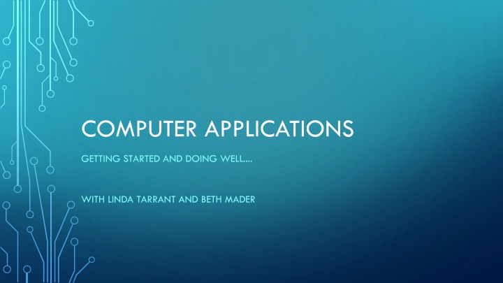 COMPUTER APPLICATIONS