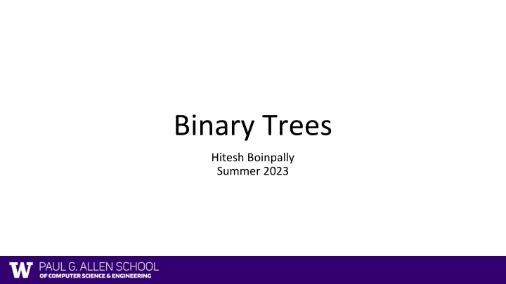 Binary Trees and Tree Traversals