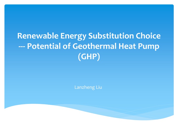 Geothermal Heat Pump: Potential and Cost Efficiency