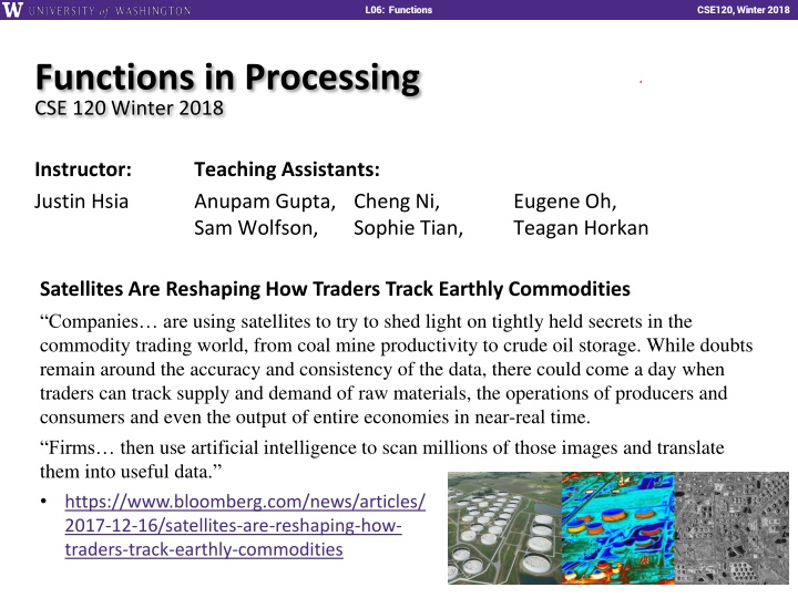 Satellites Revolutionizing Commodity Trading Insights