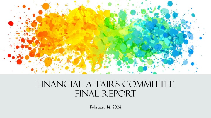 Financial Affairs Committee Report Analysis