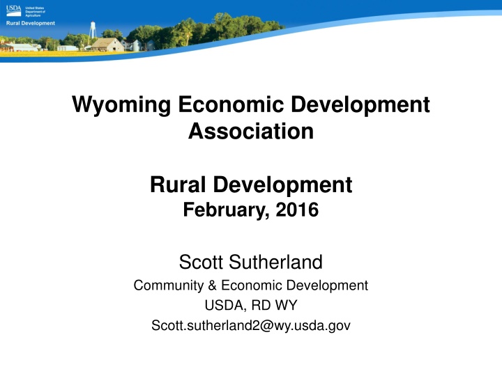 Wyoming Economic Development Initiatives