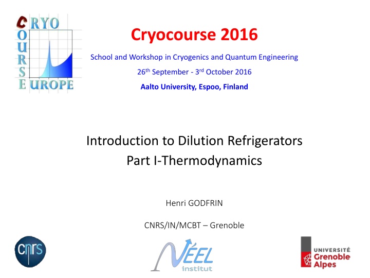 Introduction to Dilution Refrigerators