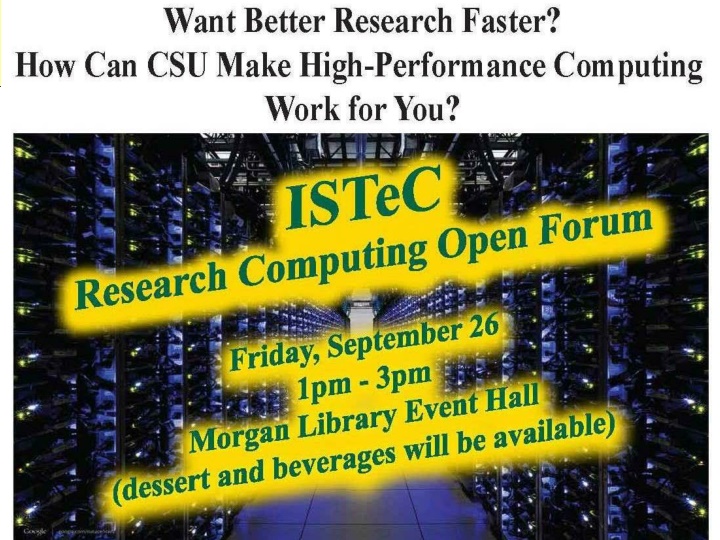 Enhancing High-Performance Computing at CSU