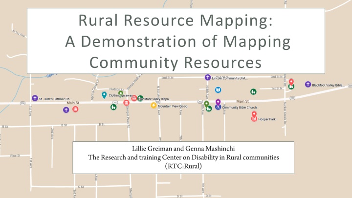 Rural Resource Mapping: Demonstrating Community Resource Mapping