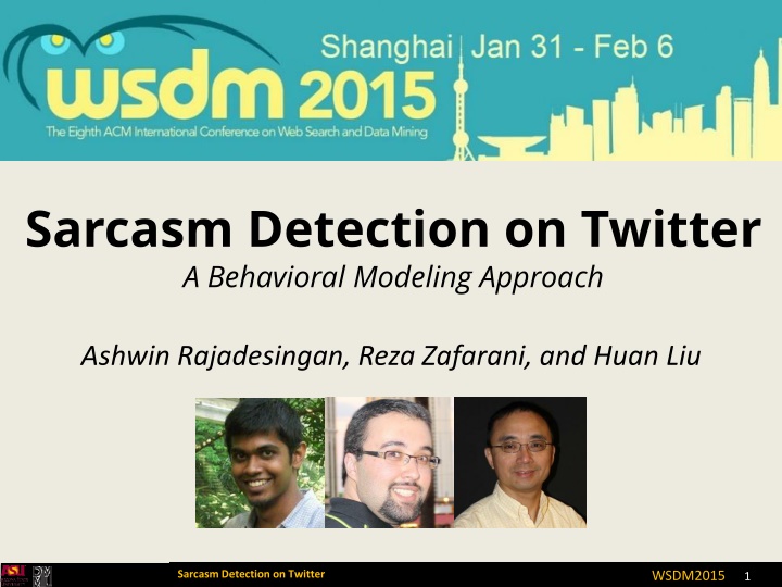 Sarcasm Detection on Twitter