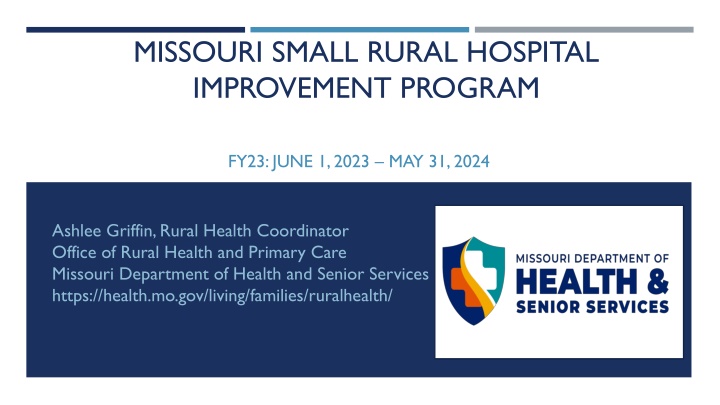 Missouri Small Rural Hospital Improvement Program FY23