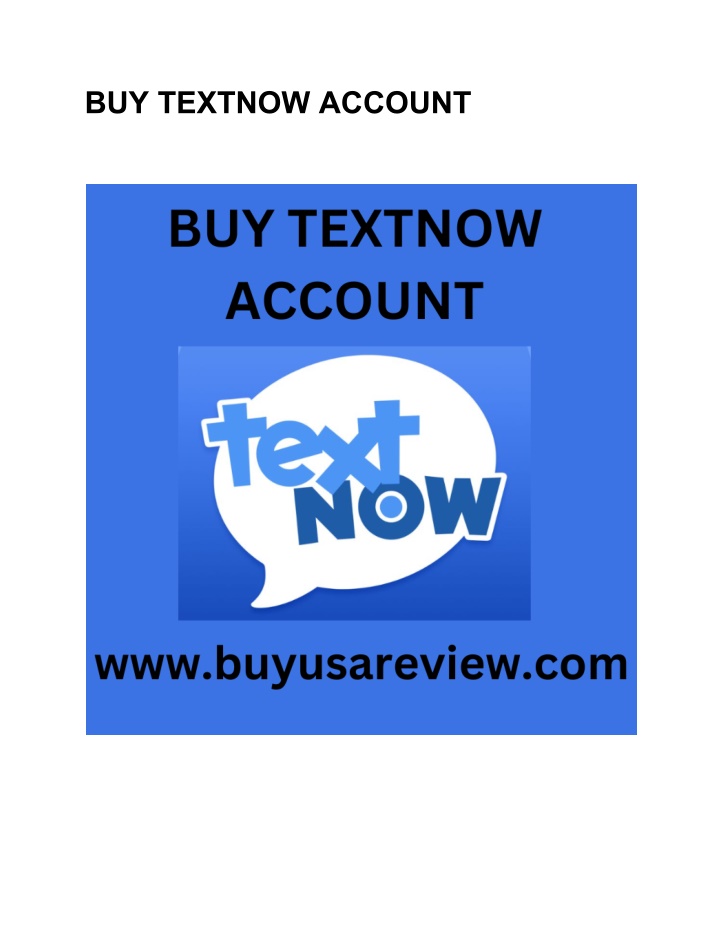 buy textnow account n.w