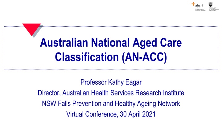 Overview of Australian National Aged Care Classification