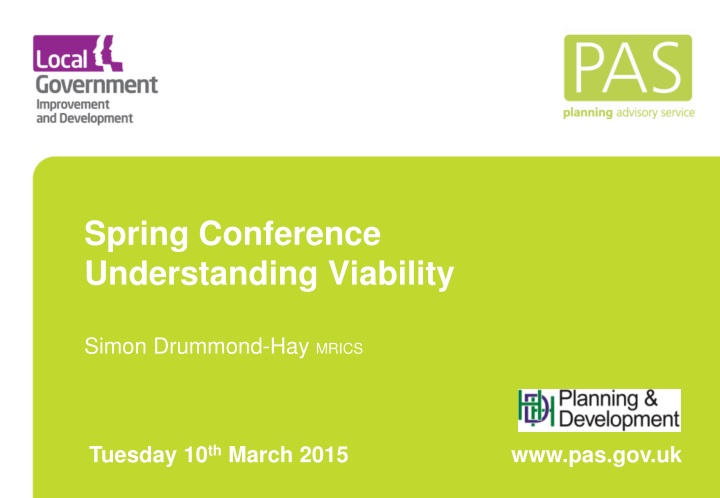 Spring Conference Understanding Viability