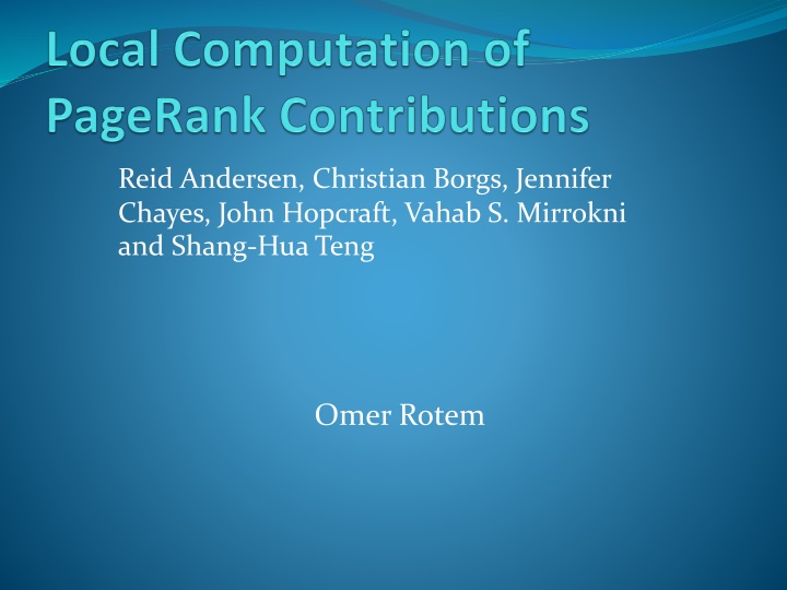Introduction to PageRank Algorithm in Web Graph Analysis