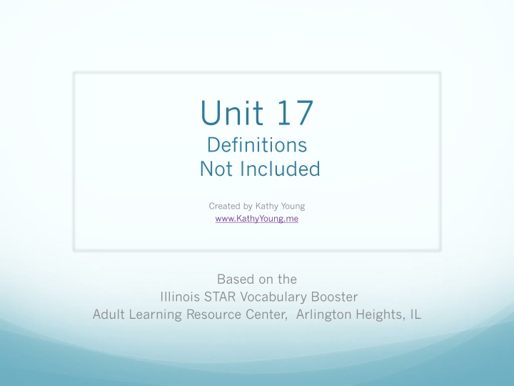Illinois STAR Vocabulary Booster Resource