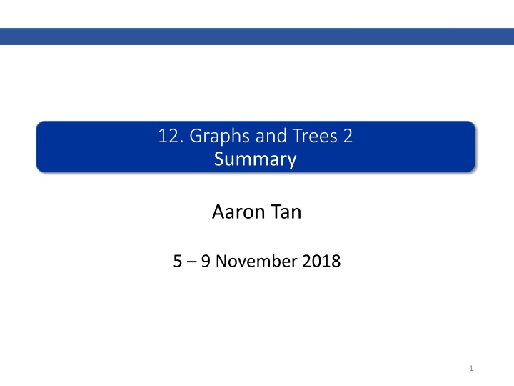 Graphs and Trees Summary: Tree Definitions and Rooted Trees Explained