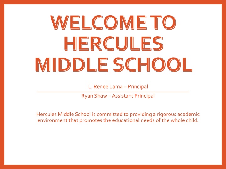 Hercules Middle School - Committed to Excellence