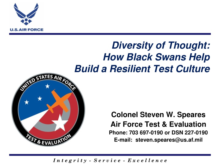 Black Swans and Building Resilient Test Culture