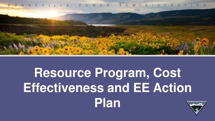 Bonneville Power Administration Resource Program and Cost Effectiveness