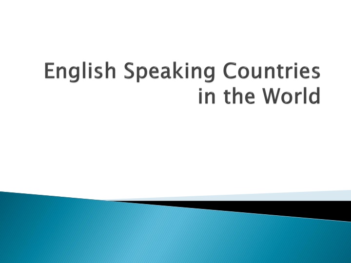 English Speaking Countries and Capitals