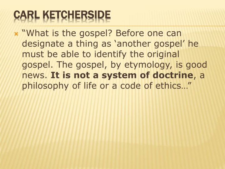 CARL KETCHERSIDE