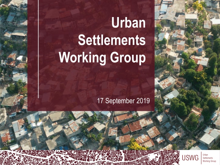 Urban Settlements Working Group