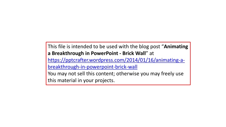Animating a Breakthrough in PowerPoint