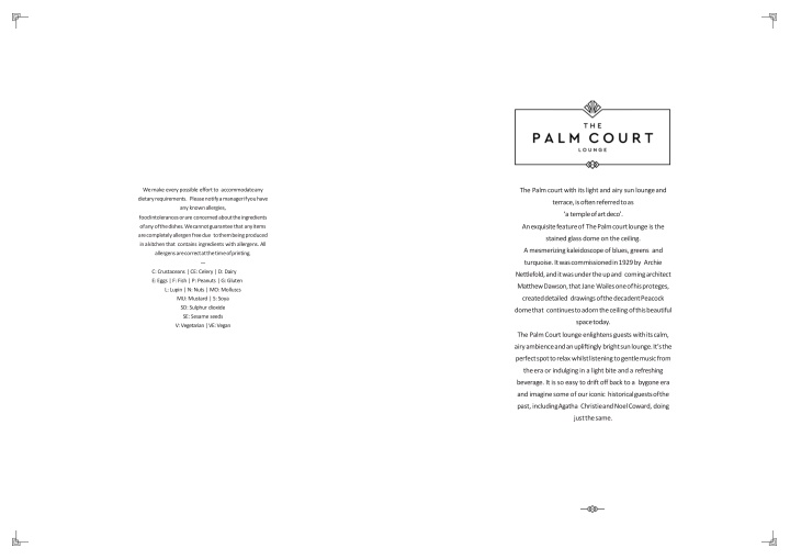 Enchanting Palm Court: A Temple of Art Deco Elegance