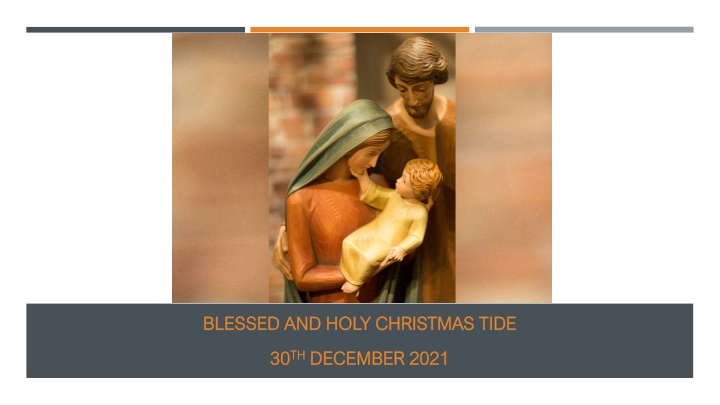Blessed and Holy Christmas Tide - Lyrics and Nativity Scene