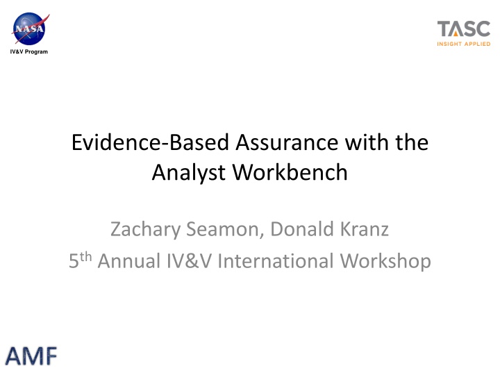 Evidence-Based Assurance with Analyst Workbench Overview