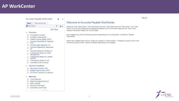 AP WorkCenter - Roles and Access Management