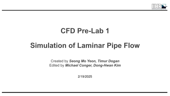 Pipe Flow Simulation and Analysis - Mechanics of Fluids and Transport Processes Lab