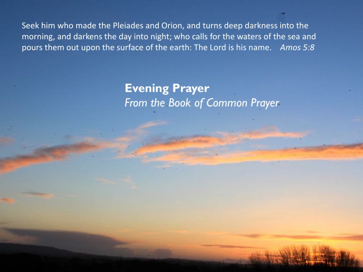 Evening Prayer