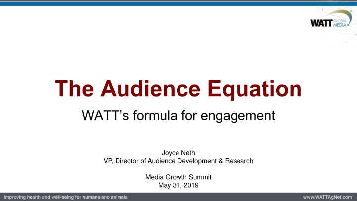 The Audience Equation