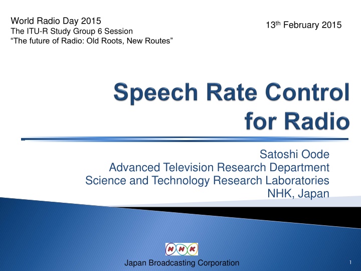 Evolution of Radio Services: Japan's Technological Advancements