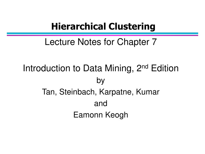 Hierarchical Clustering