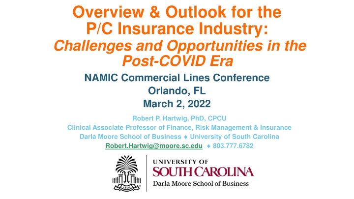 Challenges and Opportunities in the Post-COVID Era: P/C Insurance Industry Outlook