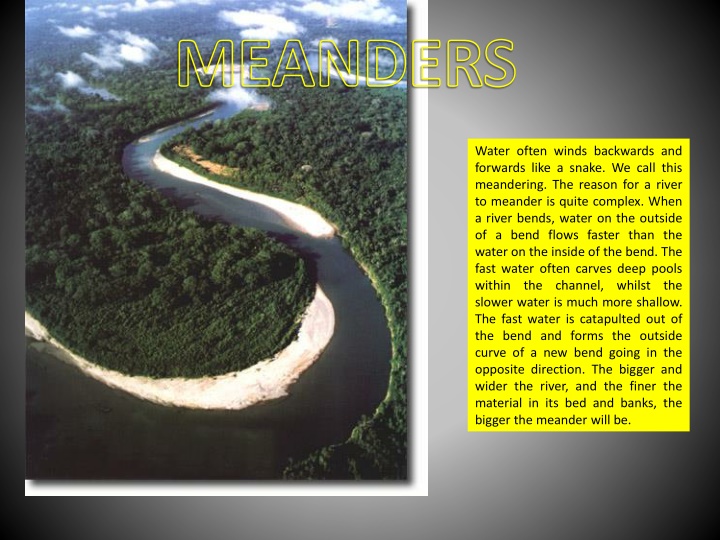 MEANDERS