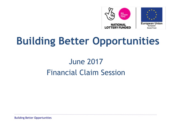 Building Better Opportunities