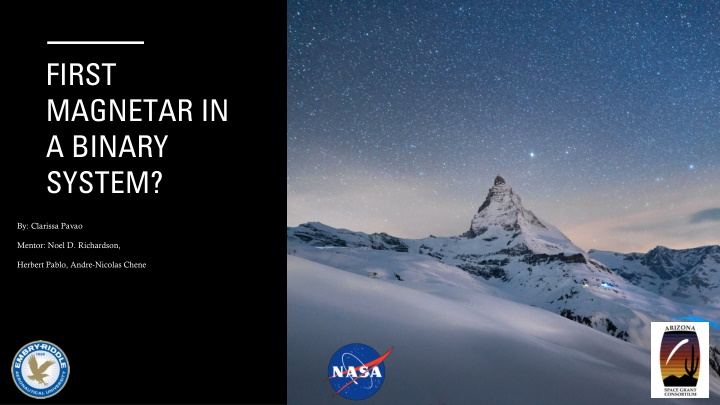 FIRST MAGNETAR IN A BINARY SYSTEM