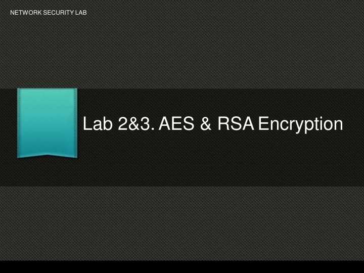 Lab 2&3.AES & RSAEncryption