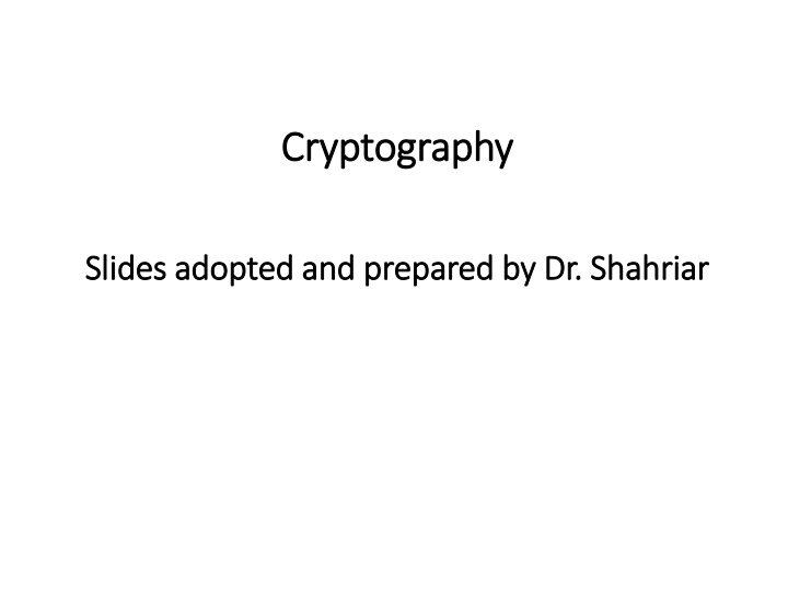 Cryptography
