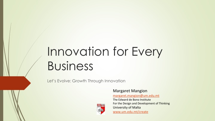 Innovation for Every Business: Let's Evolve for Growth
