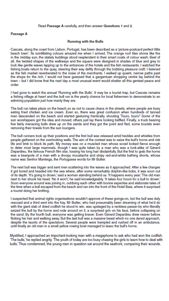 Protest Letter Against Running with Bulls Event